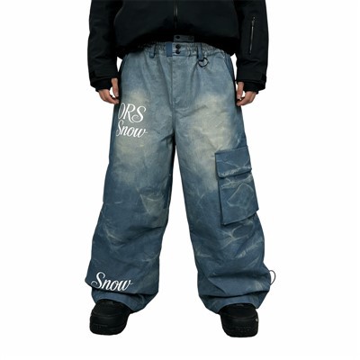 Men's Baggy Denim Snow Pants